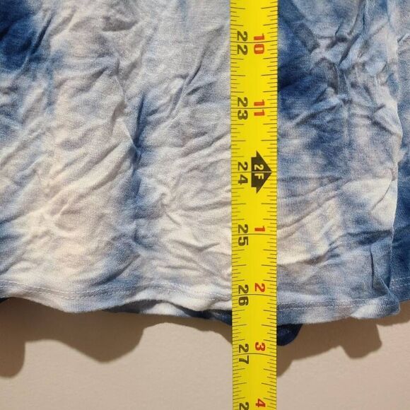 OSO Casuals Womens Blue Tie Dye Tunic Detail Scoop neck Size M - Picture 7 of 7